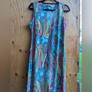 Tommy Hilfiger Paisley knee length dress size 8